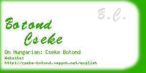 botond cseke business card